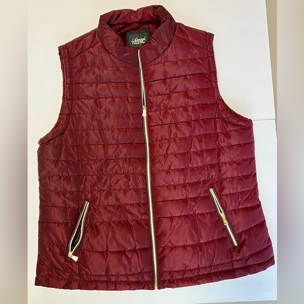 2 Special One Vest Burgundy & Gold Both XXL (LIKE NEW)